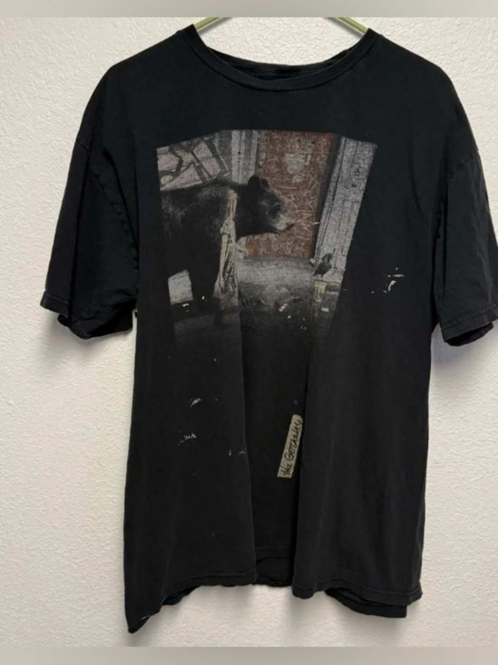 Men's Black Bear Graphic Short Sleeve Tee